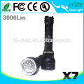 3 * cree xm-l T6 3500 lúmenes Profesional linterna de buceo interruptor magnético